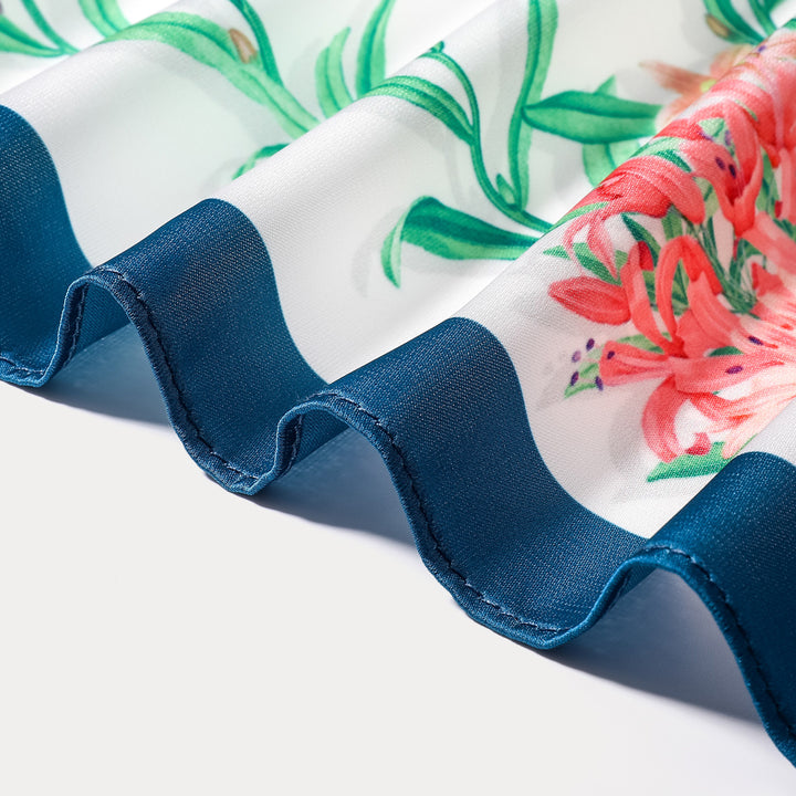 Blooming Square Hair Scarf