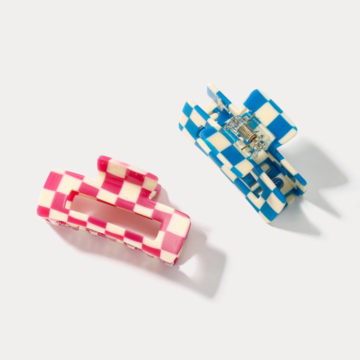 Selenichast Checkered Claw Clips