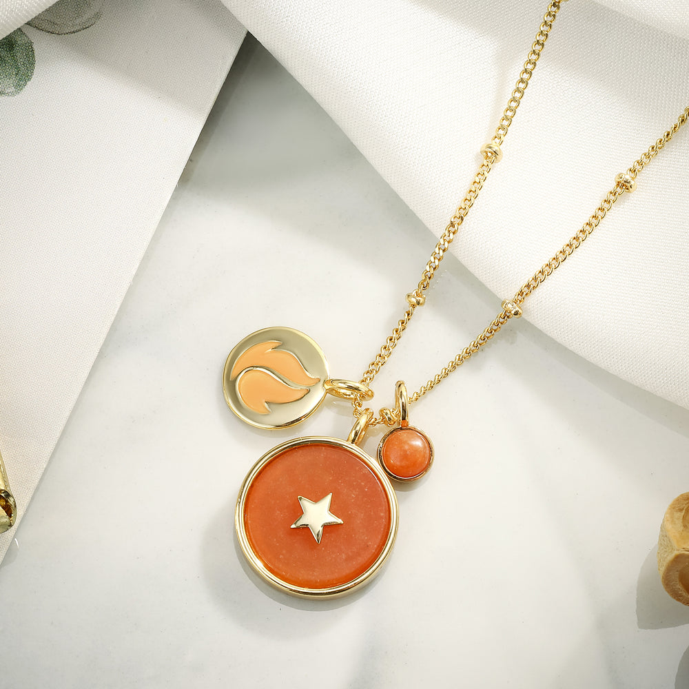 mars agate necklace