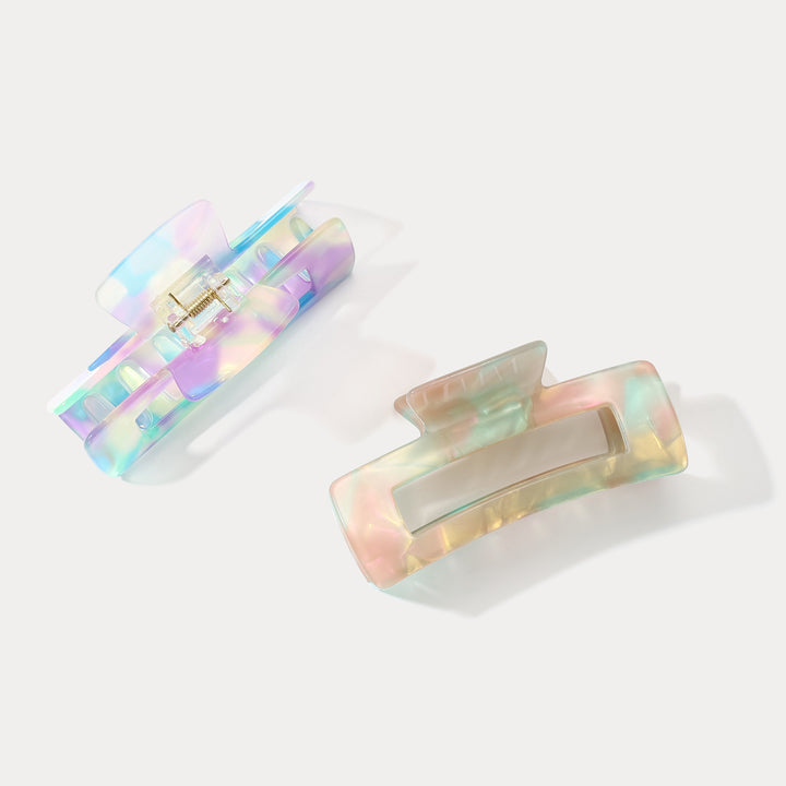 Selenichast Colorblock Claw Clips