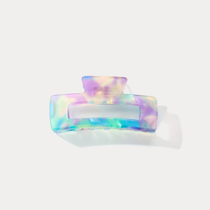 Colorblock Claw Clips Hairstyles