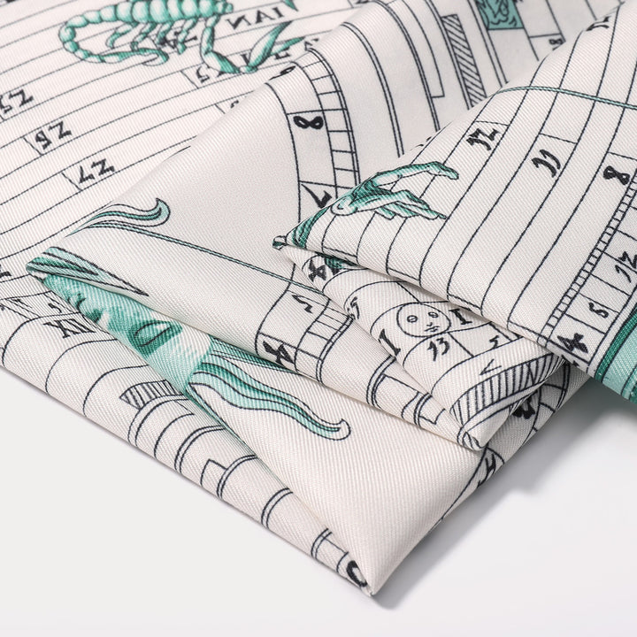 Astrology Square Silk Scarf