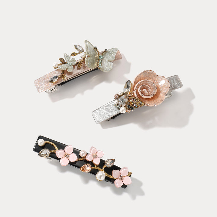 Selenichast Floral Hairpin