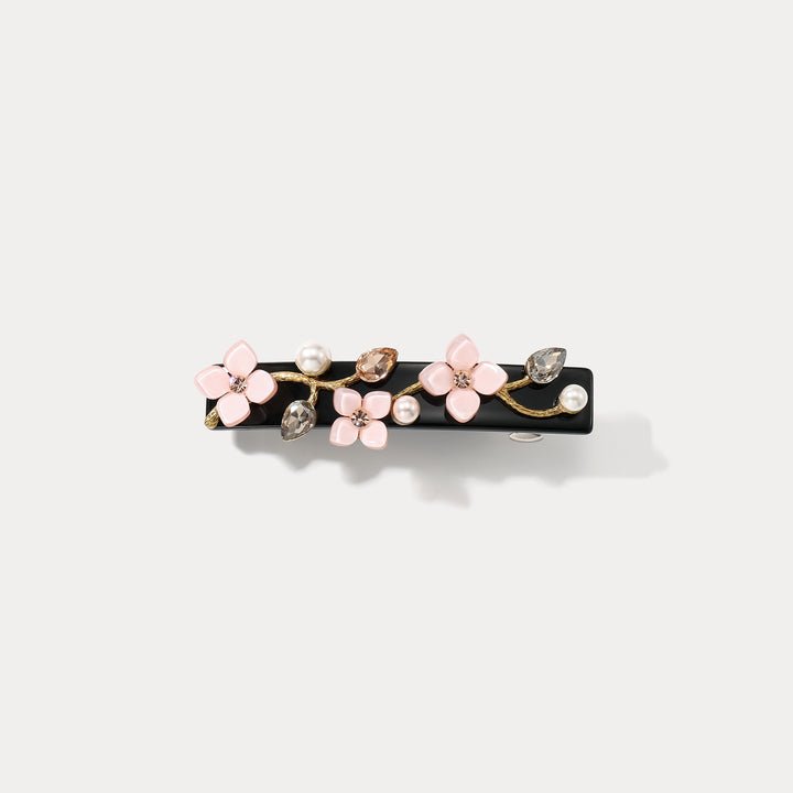 Pink Floral Hairpin