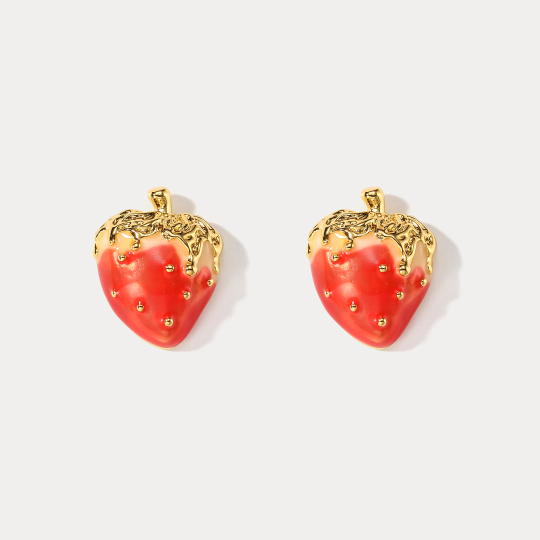 Juicy Strawberry Earrings