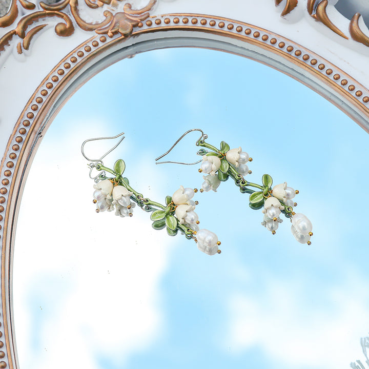 Lily Of The Valley Dangling Earrings