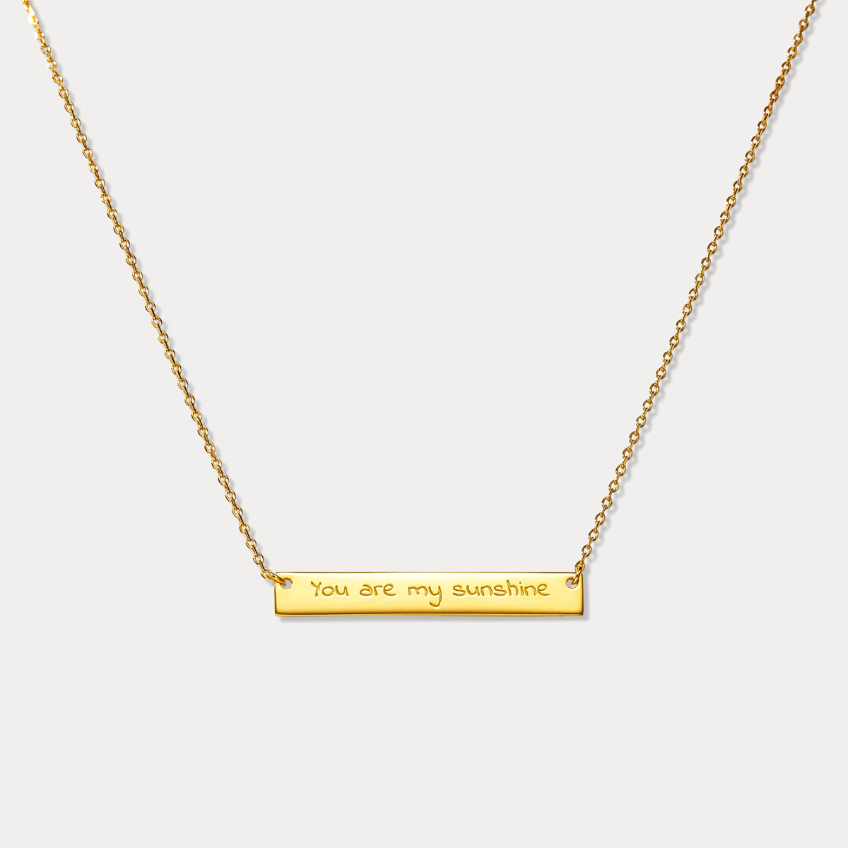 Selenichast custom sentence tag chain necklace