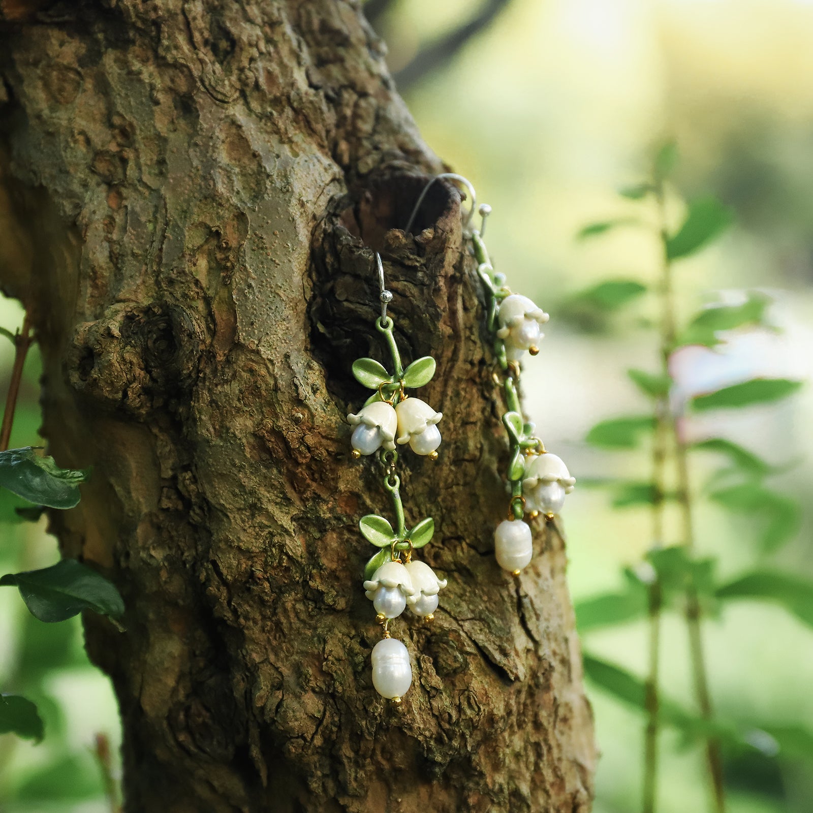 Lily Of The Valley Nature Earrings