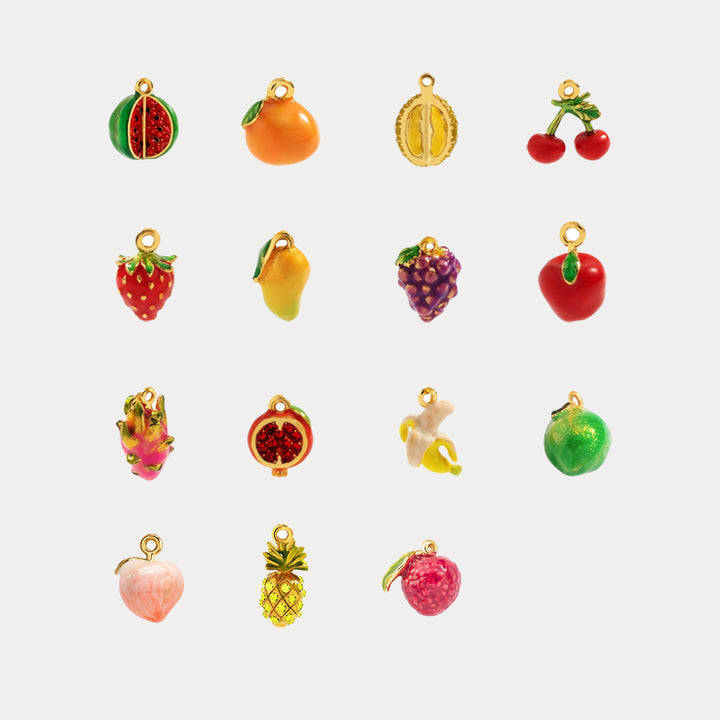 fruit enamel bracelet set