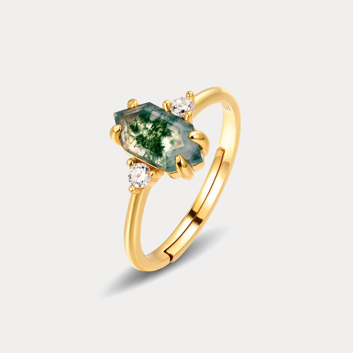 Selenichast Waterweed Agate Ring
