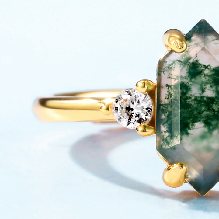 Waterweed Agate Chic Ring
