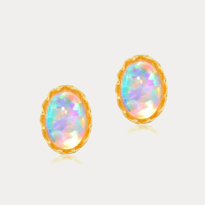 Selenichast opal stud earrings
