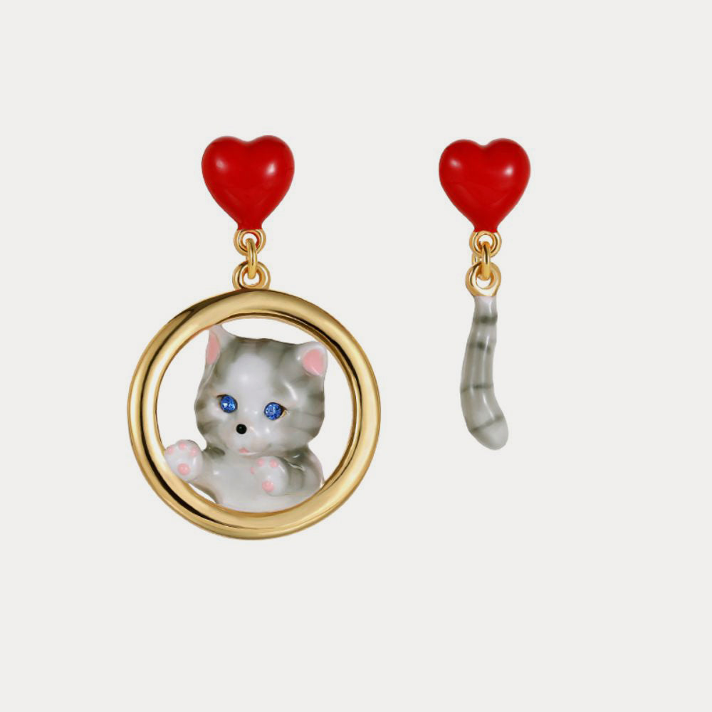 Selenichast american shorthair cat earrings 1