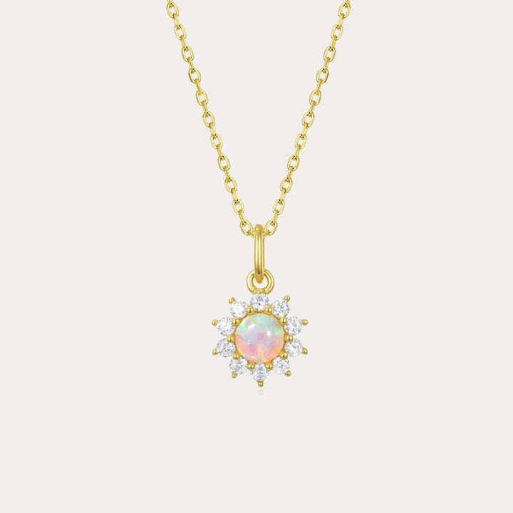 Opal Diamond Necklace