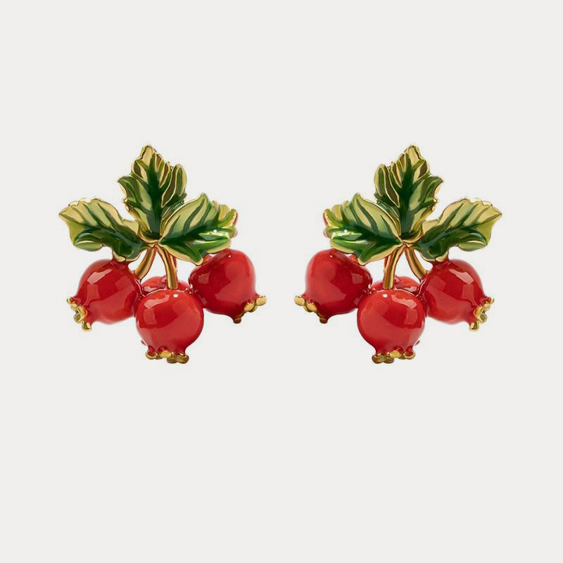 Selenichast cranberry earrings 1