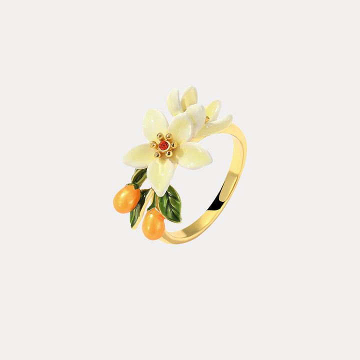 Orange Blossom Rings Autumn Jewelry