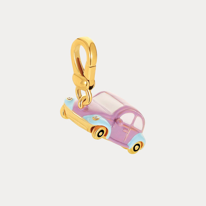 Selenichast Purple Car Pendant Necklace