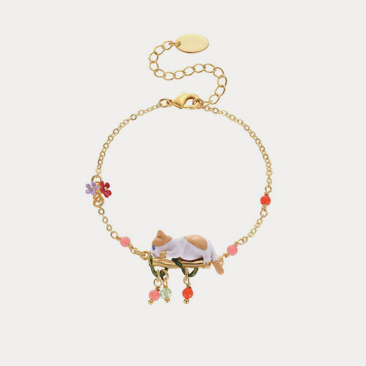 Selenichast orange cat bracelet