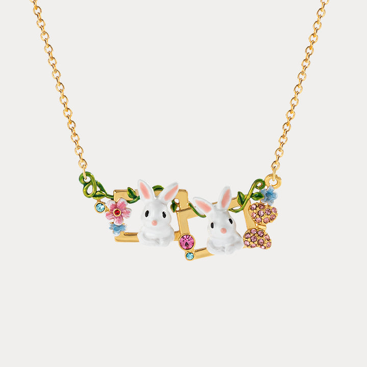 Selenichast Garden Rabbit Necklace