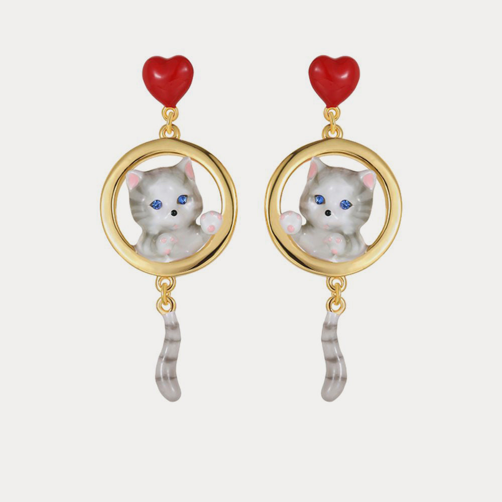 Selenichast american shorthair cat earrings