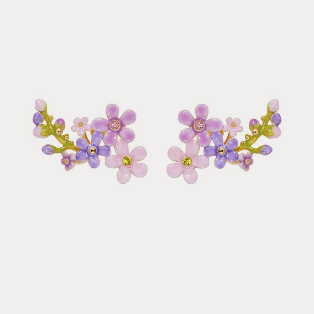 Selenichast forget me not flowers stud earrings