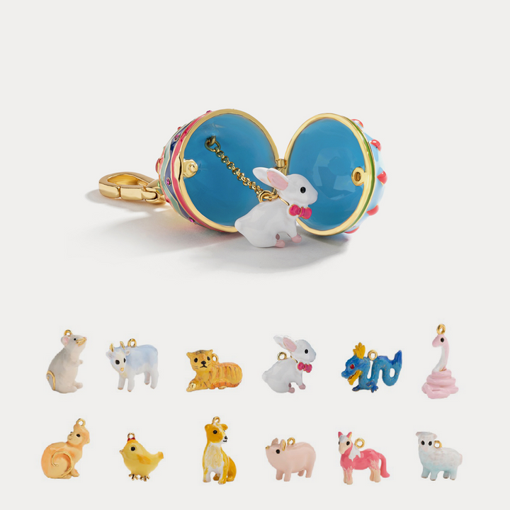 Selenichast Zodiac Easter Egg Necklace
