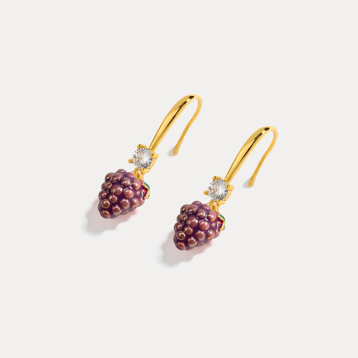 Purple Grape Earrings