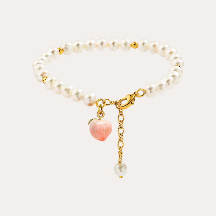 Selenichast Peach Pearl Bracelet