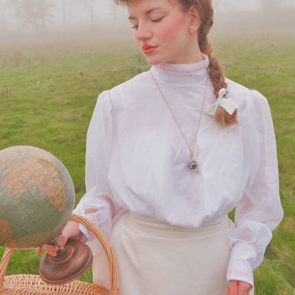 Gold Globe Pendant Necklace