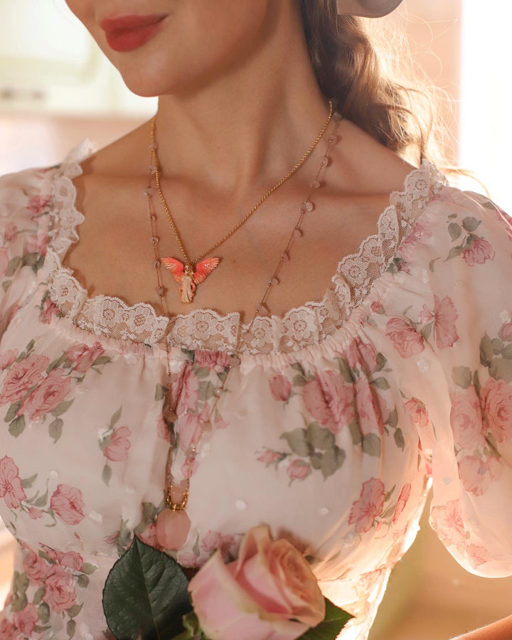 Angel Enamel Necklace