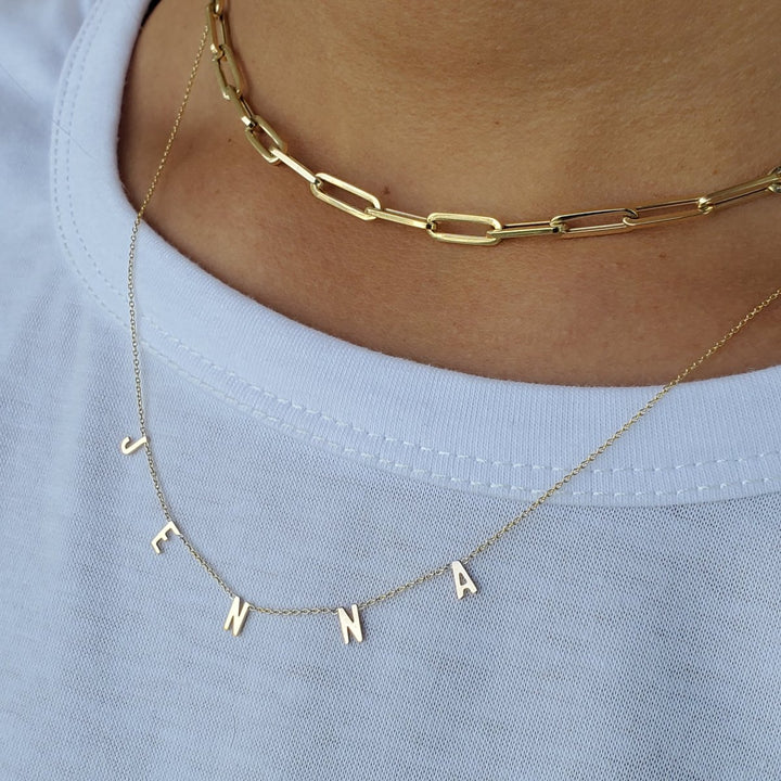 Custom Letter Thin Necklace