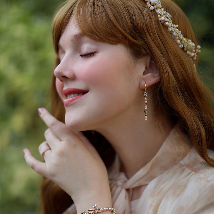 May Lily Of The Valley Pearl Earrings