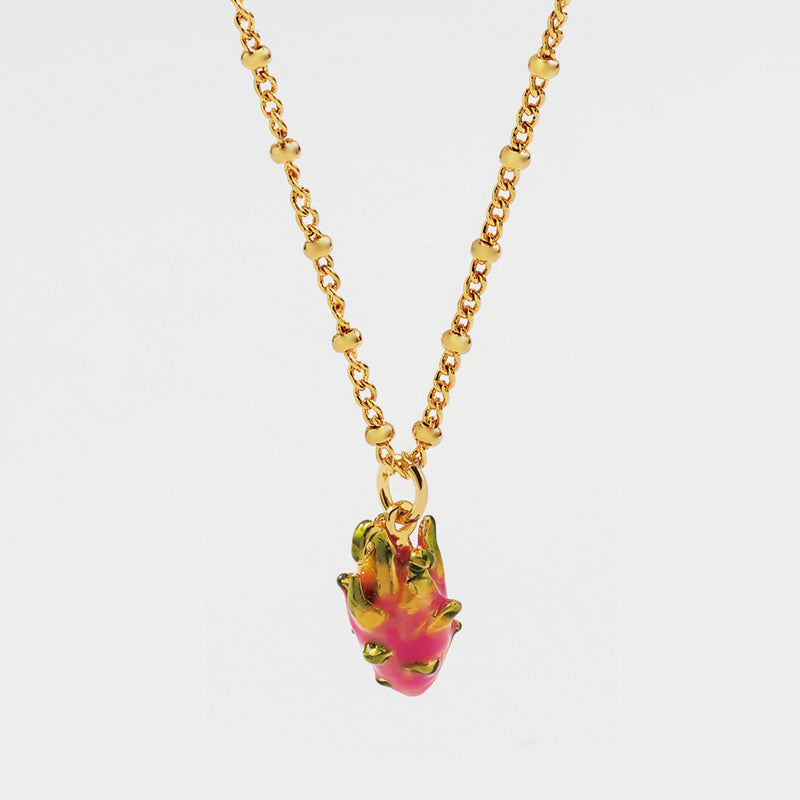 Selenichast fruit enamel necklace