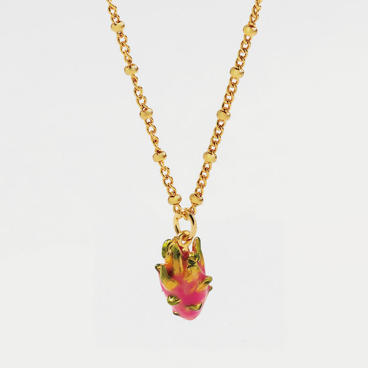 Selenichast fruit enamel necklace