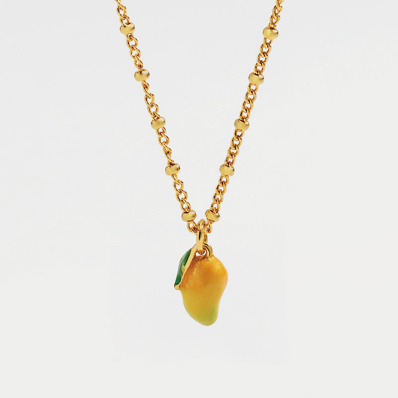 Fruit Enamel Chain Necklace