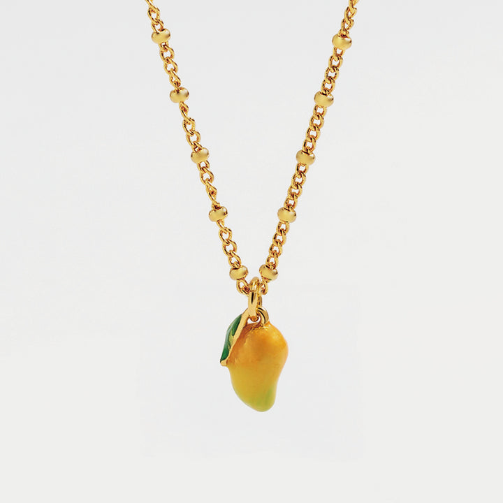Fruit Enamel Chain Necklace
