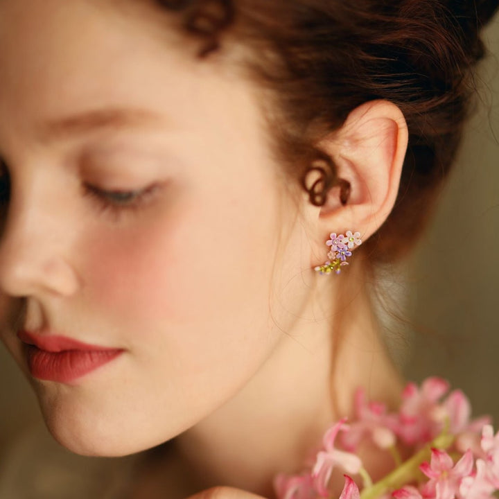 Selenichast forget me not flowers stud earrings