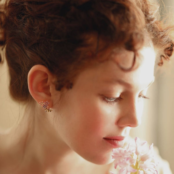 Selenichast forget me not flowers stud earrings