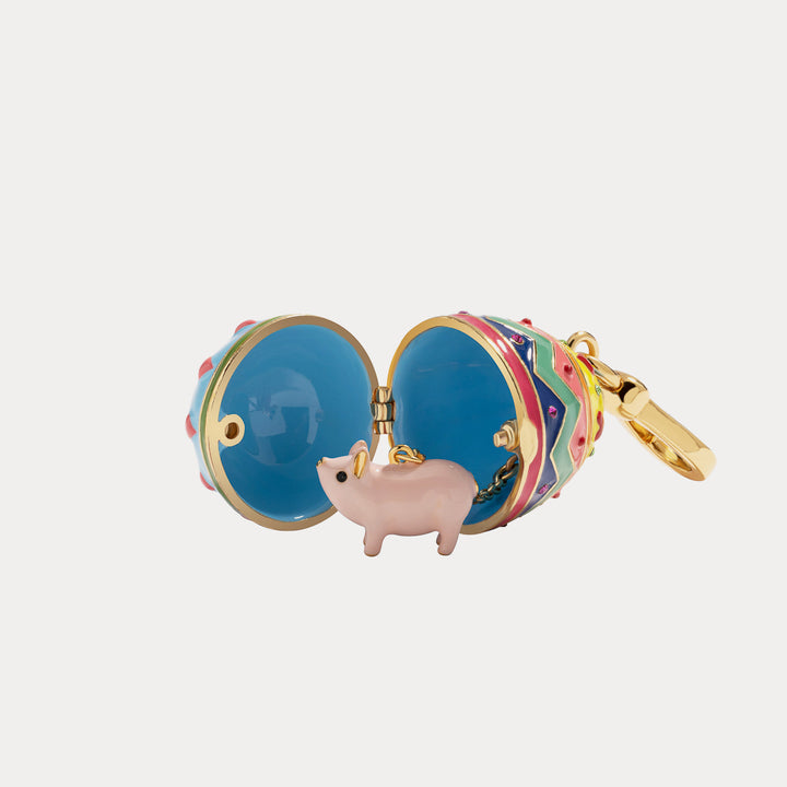 Selenichast pig zodiac easter egg pendant