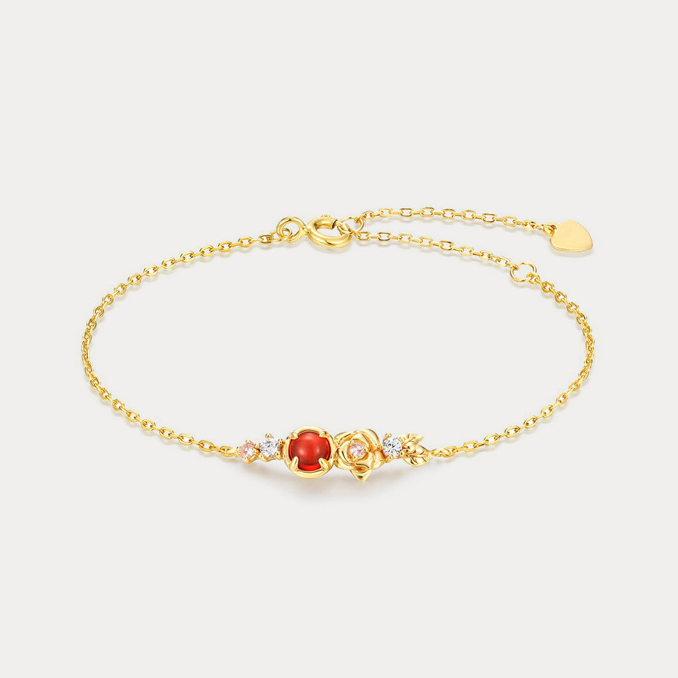 Selenichast Rose Garnet Bracelet