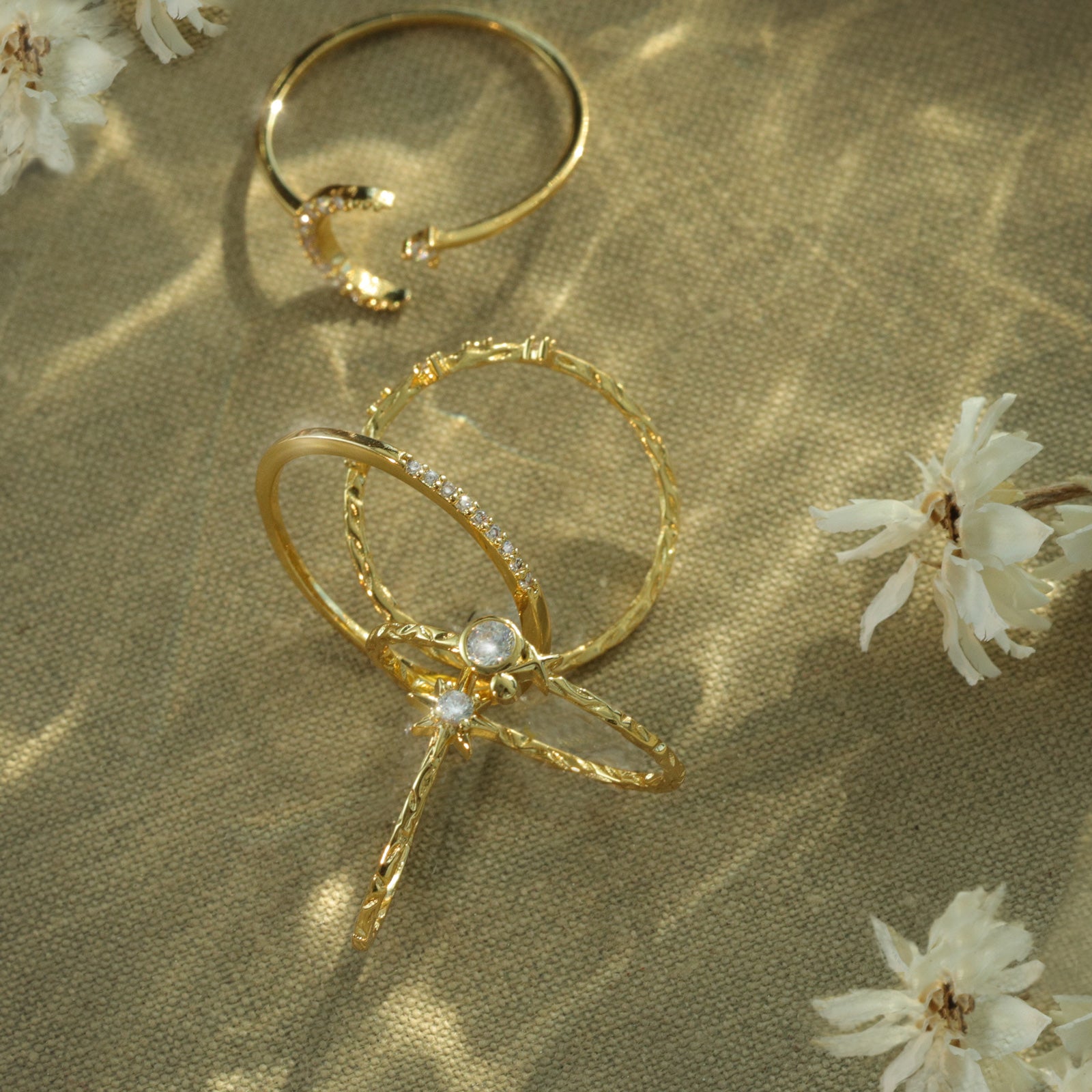 Moon and Star Ring | Ring with Moon and Star | Moon and Star Ring ...