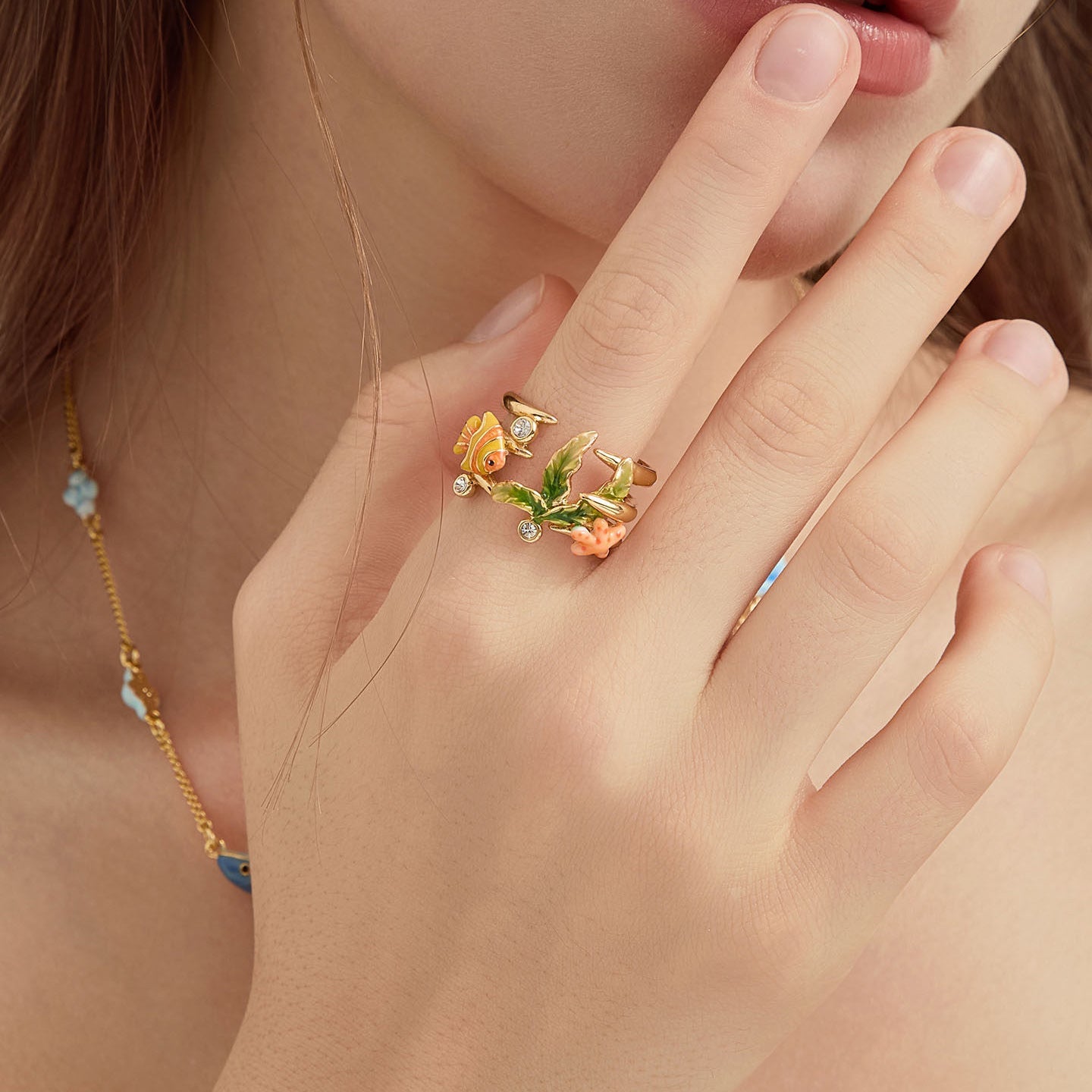 Selenichast Clownfish Ring Animal Jewelry