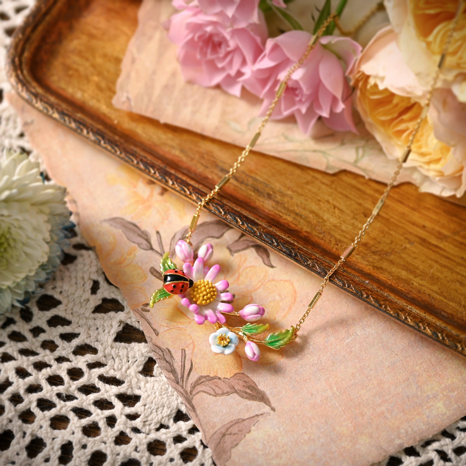 Selenichast Ladybug Necklace