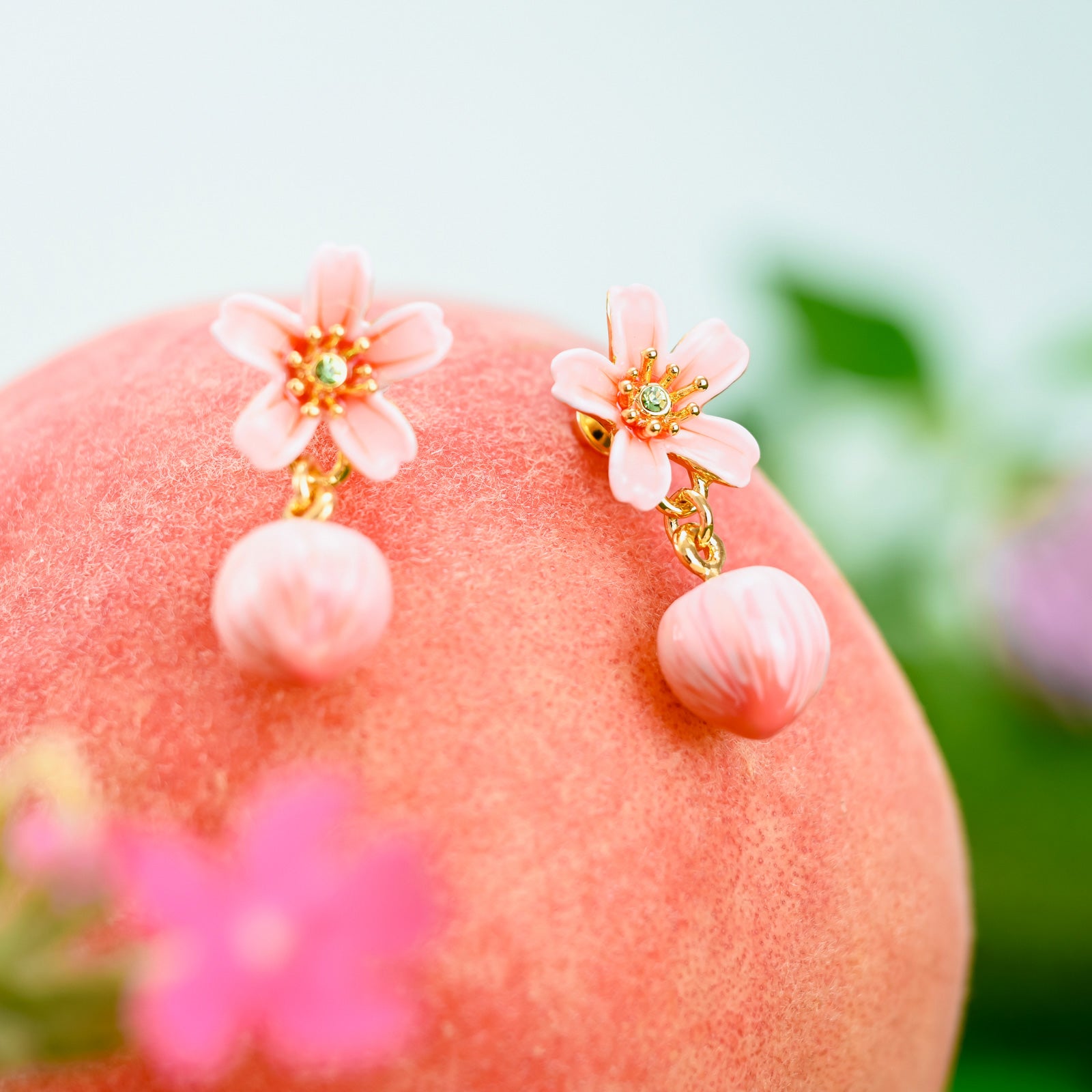 Peach Earrings