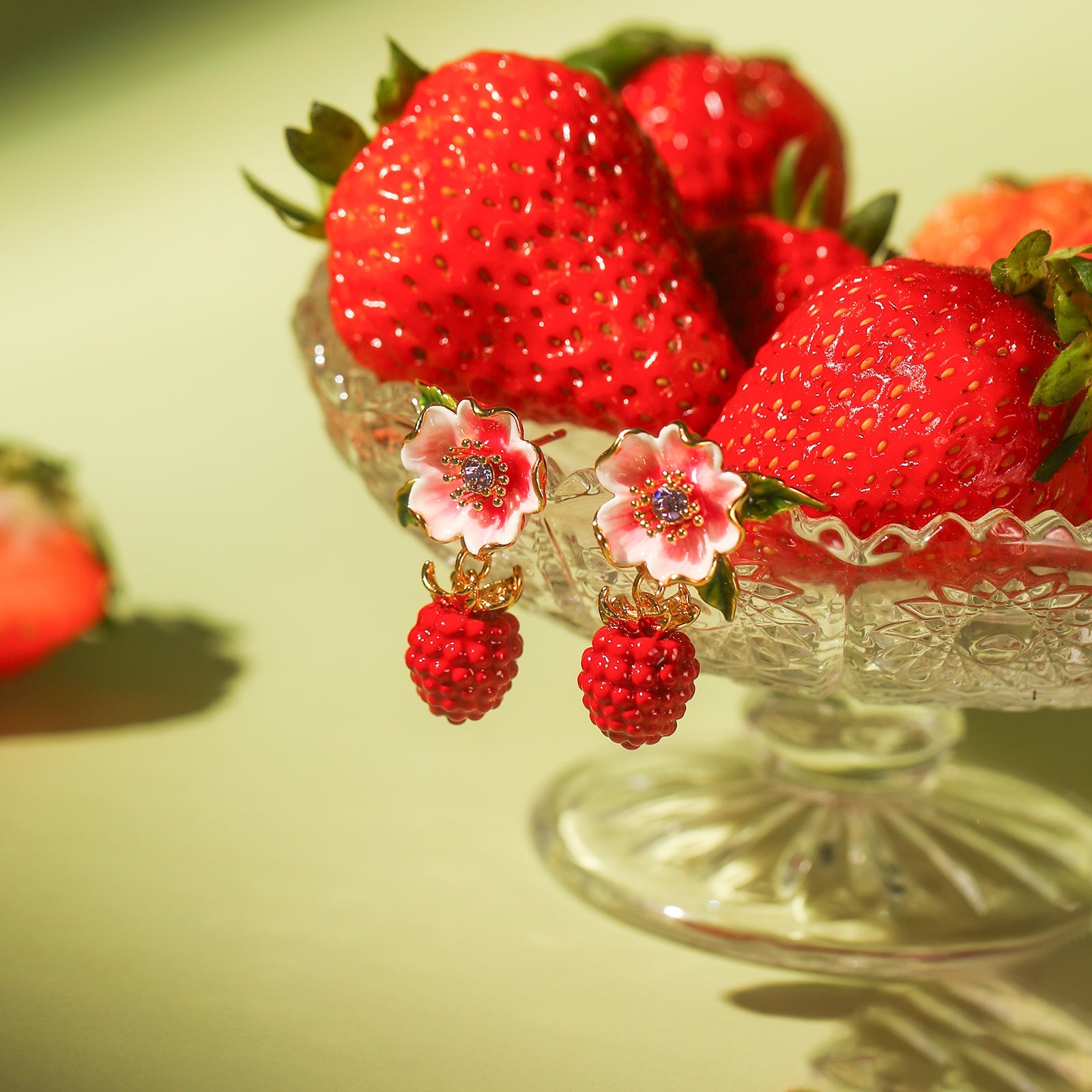 Selenichast Raspberry Earrings