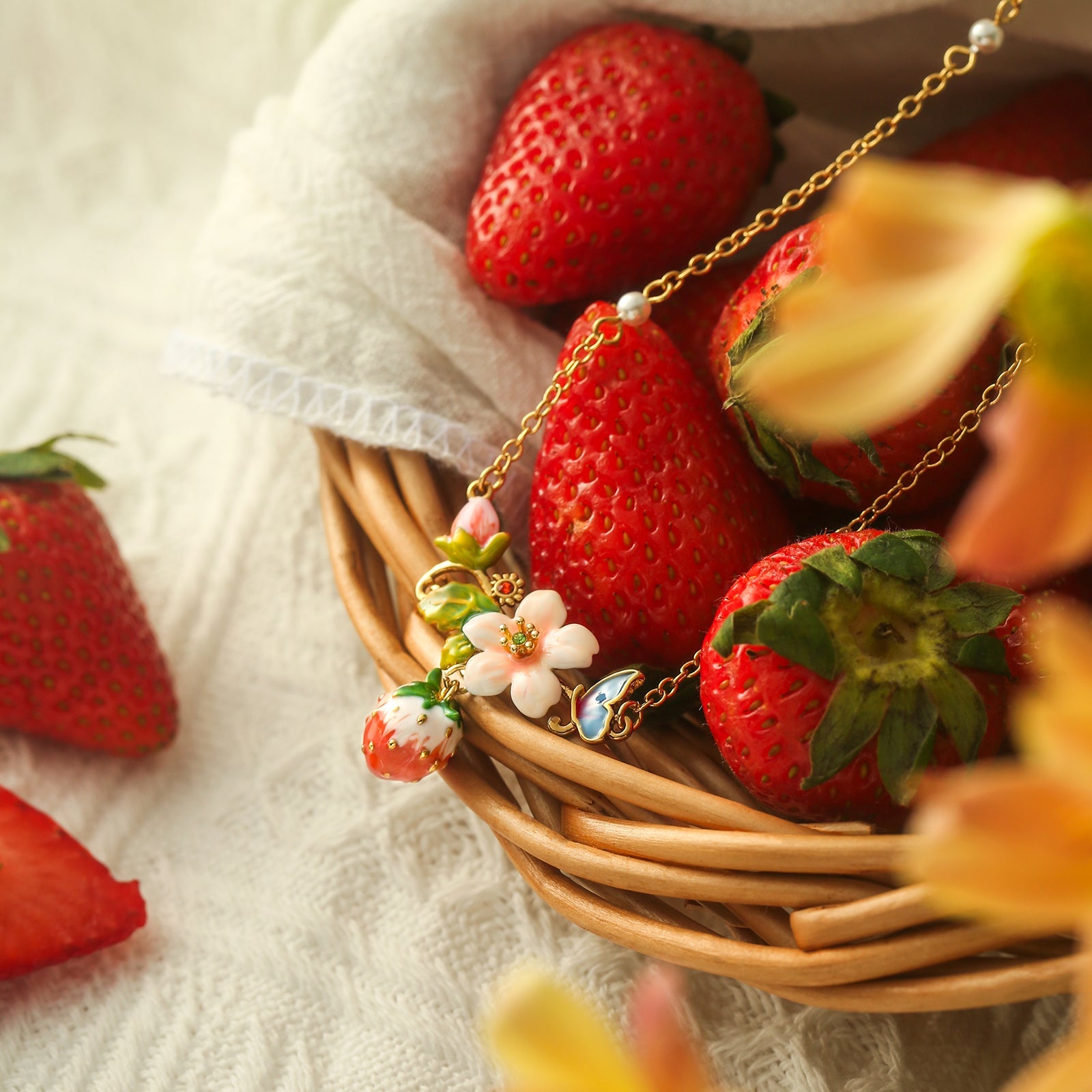 Selenichast Strawberry Necklace