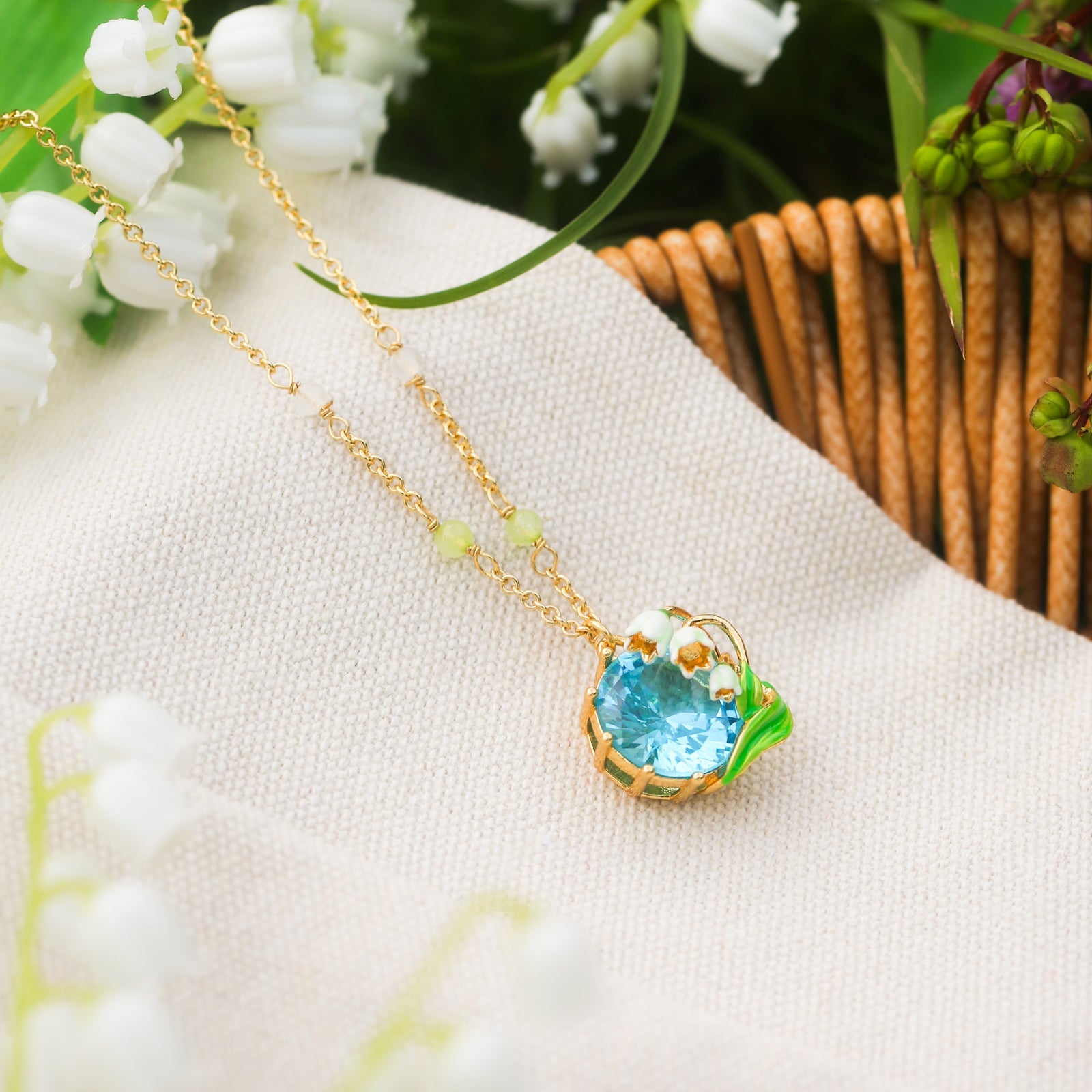 March Birthstone Necklace