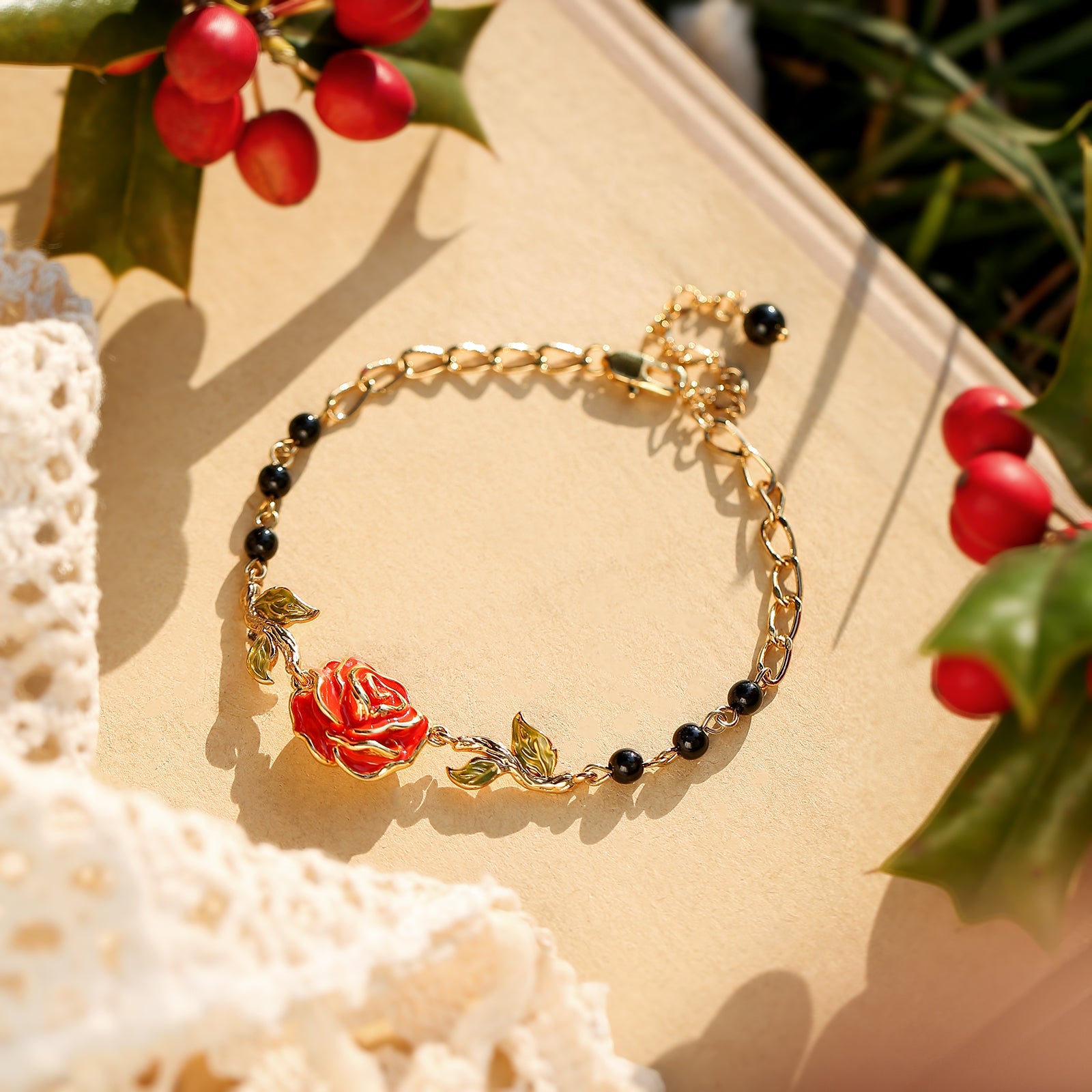 Selenichast Birth Flower Bracelet