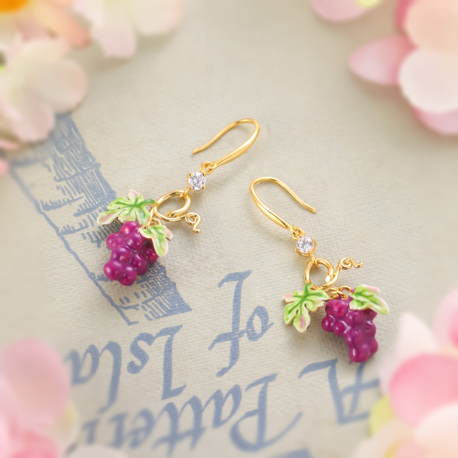 Selenichast Grape Earrings