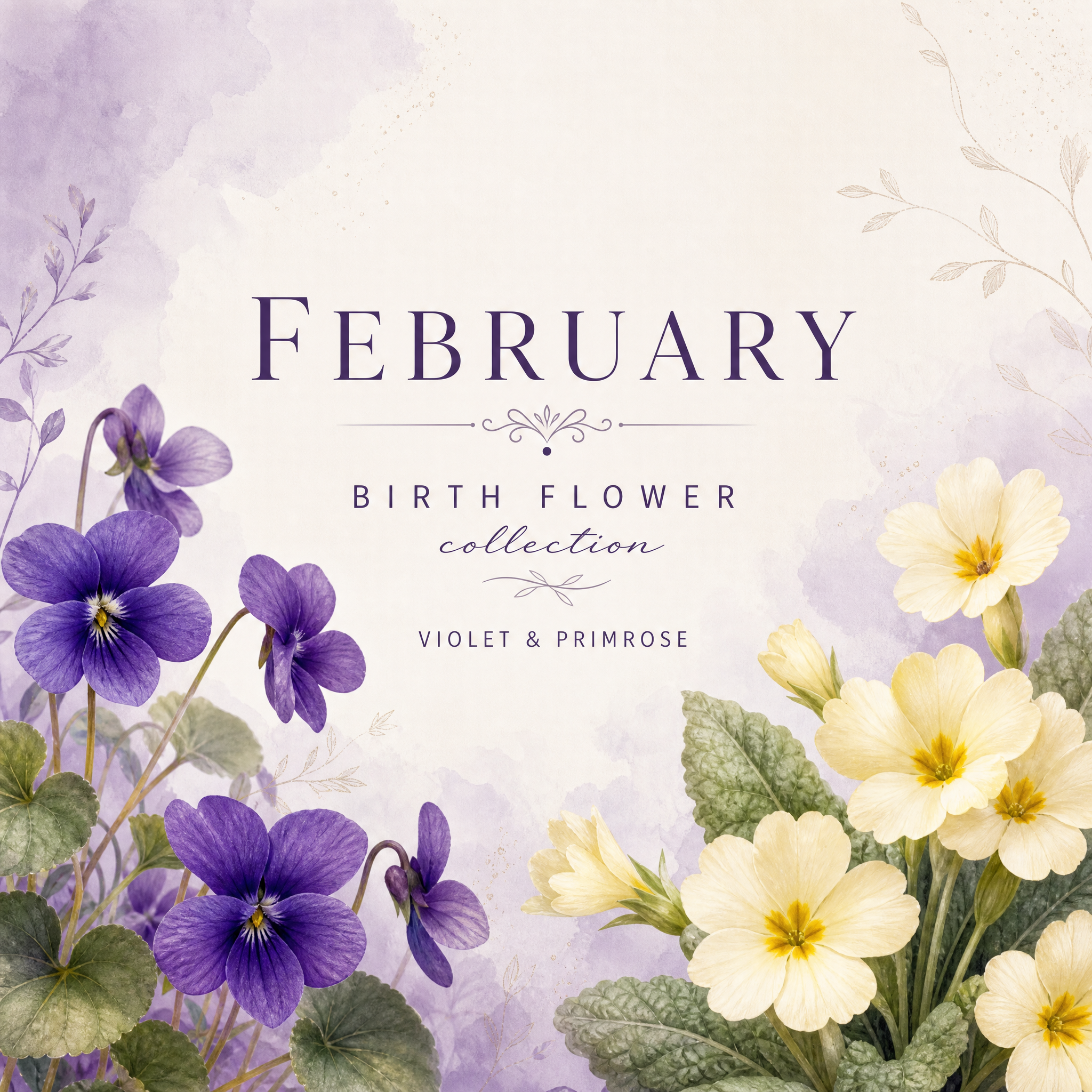 Selenichast February Birth Flower Jewelry Guide